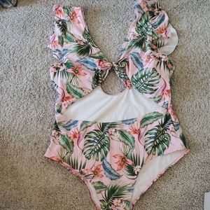 Tropical One Piece Cut Out